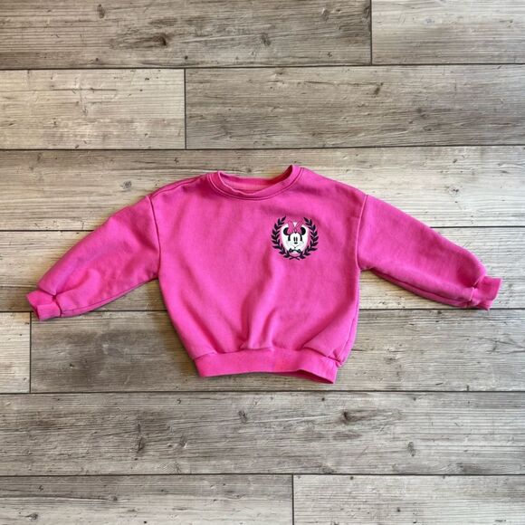 Gap | Disney Minnie Mouse Pink Sweatshirt | Size: 2 - Picture 1 of 9